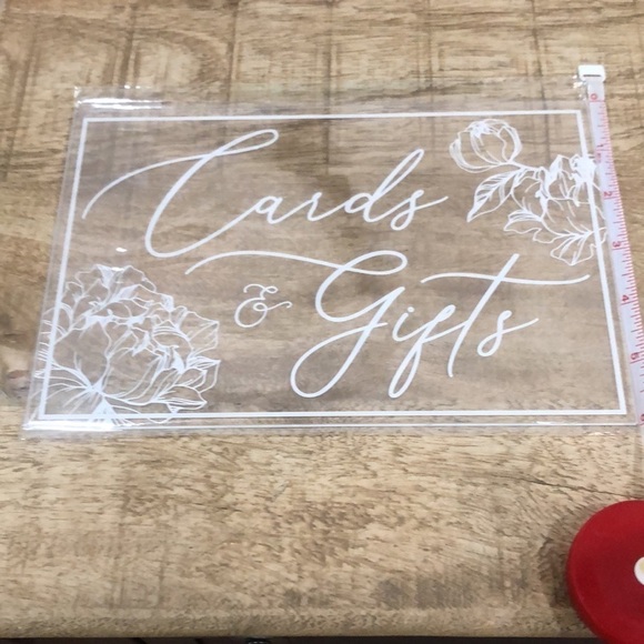 Cards & Gifts Acrylic Sign - 9x6 - Picture 4 of 5